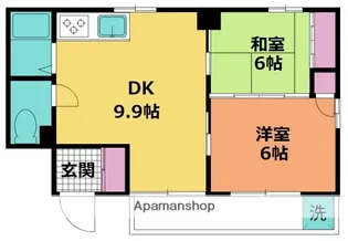 高橋ビル【202号室】の間取り