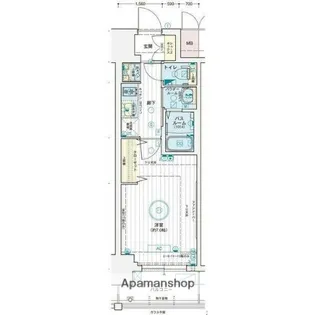 EC広島国泰寺(エステムコート広島国泰寺)【11階】の間取り