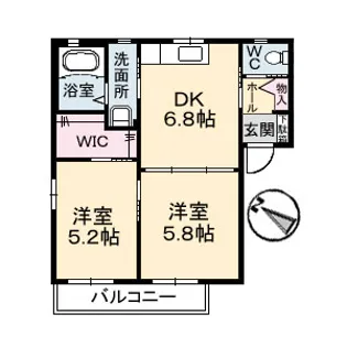 メゾン・ド・マシィ【0201号室】の間取り