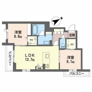 SHIREOBERST【2階】の間取り