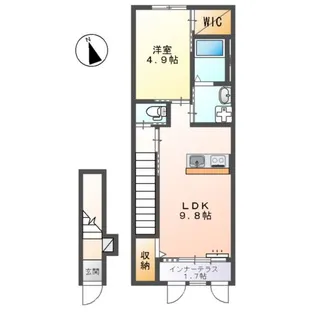アメリア1【2階】の間取り