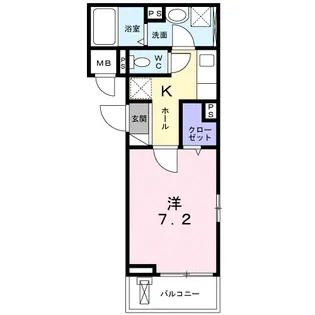 ルミナス カニヤ【3階】の間取り
