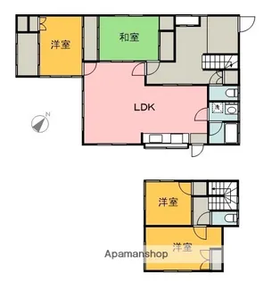 広島県広島市安佐北区口田南7丁目【一戸建】の間取り