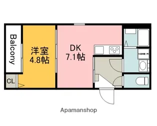 フォレスト草津南【1階】の間取り