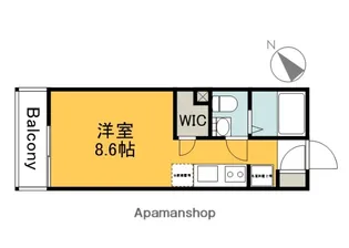 COLLINA山田【202号室】の間取り