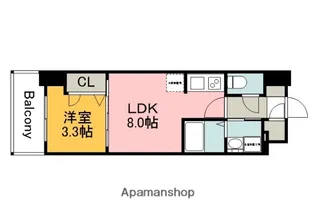 S-RESIDENCE広島駅clarity【10階】の間取り