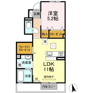 エーデルハイム参番館【1階】の間取り