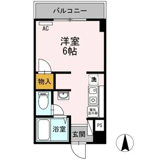 ベルメゾン新見【2階】の間取り
