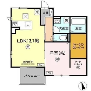 リーベル【1階】の間取り