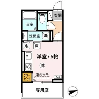 LUCE船越【1階】の間取り