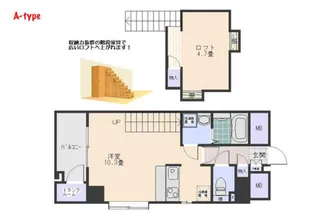 フルール観音【301号室号室】の間取り