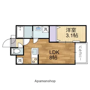 ACOTTO舟入【2階】の間取り