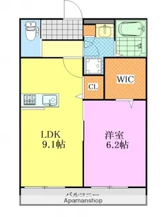 クーアヴァン【3階】の間取り
