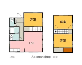 広島県広島市安佐北区亀山南2丁目【一戸建】の間取り