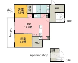 COMFORT FOREST.翠【2階】の間取り