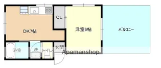 COLORS宇品(旧丸畑アパート)【3階】の間取り