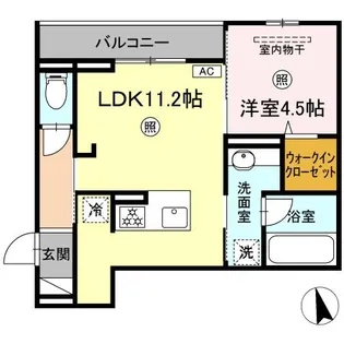 サンコートHIKARI【3階】の間取り