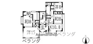 コーポ香鯉園【2階】の間取り