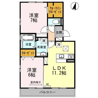 セジュールT&T上東雲【1階】の間取り