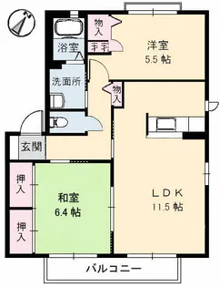 シャーメゾンかがやき 1番館【0201号室】の間取り