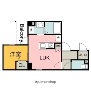 グレース十日市【8階】の間取り