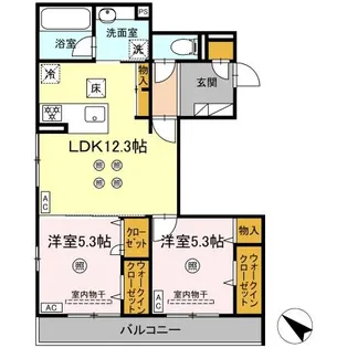 スリールコート【1階】の間取り