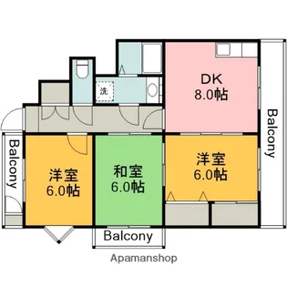 第3唯間ビル【201号室】の間取り