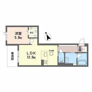 OLIVECOURT(オリーブコート)【1階】の間取り