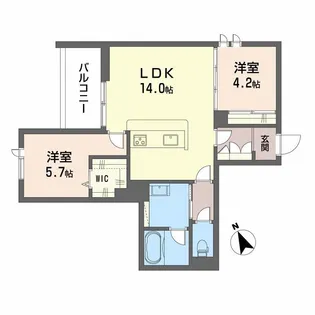 OLIVECOURT(オリーブコート)【2階】の間取り