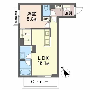 パストラール己斐中【3階】の間取り