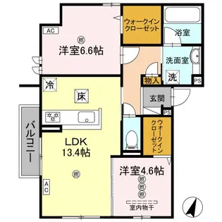 OLIVEGARDENFUCHU【1階】の間取り