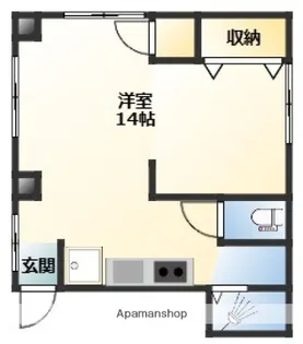 ハイネス仁保新町ビル【2階】の間取り