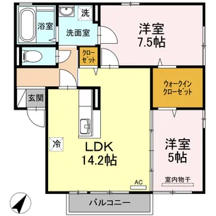 セジュール【2階】の間取り