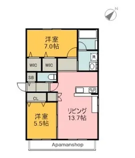MAISON SYMBIOSE【2階】の間取り
