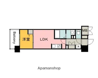 広島県広島市中区昭和町【マンション】の間取り