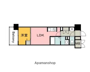 広島県広島市中区昭和町【マンション】の間取り