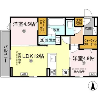 CAMPANELLA山本【3階】の間取り