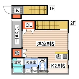 VILLA CANNELE【2階】の間取り