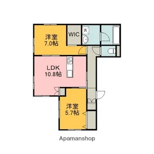 ノワール東雲【1階】の間取り