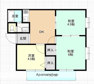 サンシティ府中【1階】の間取り