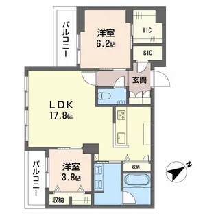 ALLUME【4階】の間取り