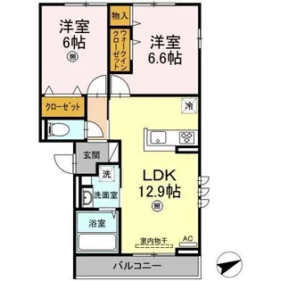 VILLA CITY C棟【3階】の間取り