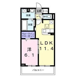ラ・クラリテ高須【1階】の間取り