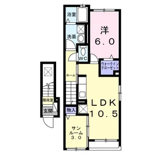 サン・カルム【2階】の間取り