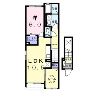 サン・カルム【2階】の間取り