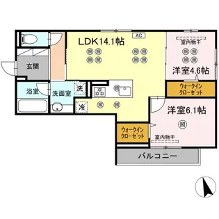 グランシャリオ【3階】の間取り