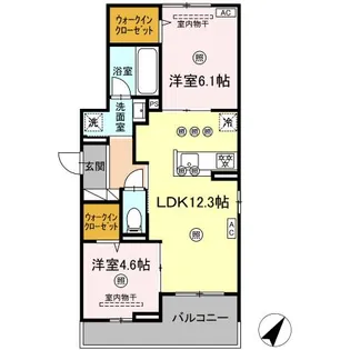 CAMPANELLA 中山南【3階】の間取り