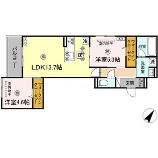 CAMPANELLA 中山南【1階】の間取り