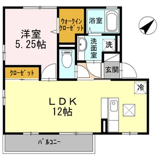 ルクプル C棟【1階】の間取り