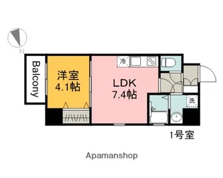KATAYAMABLDG24【601号室】の間取り